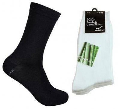 Bambu sock svart/vit